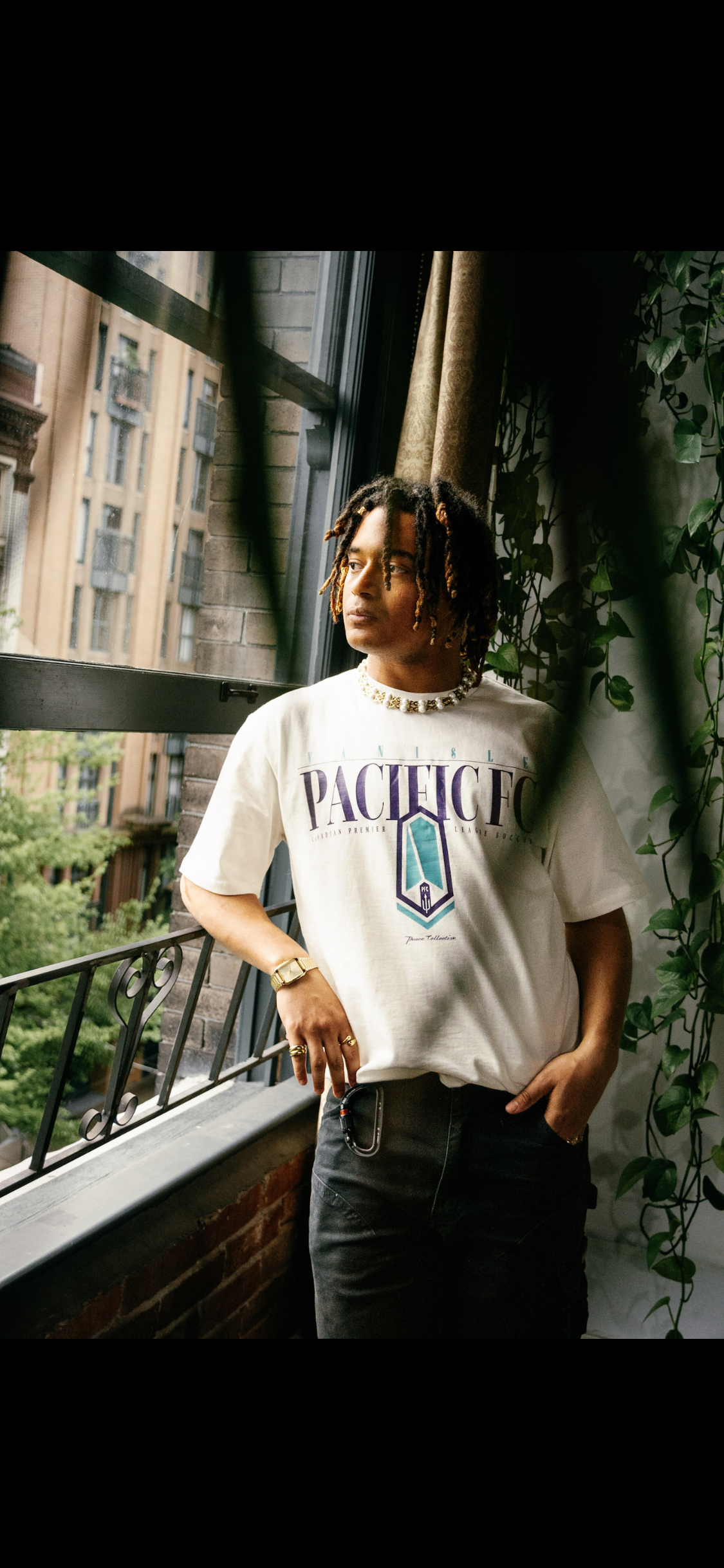 PHIGVEL FOOTBALL LS TOP”(PURPLE BROWN) PHIGVEL フィグベル Football LS Top