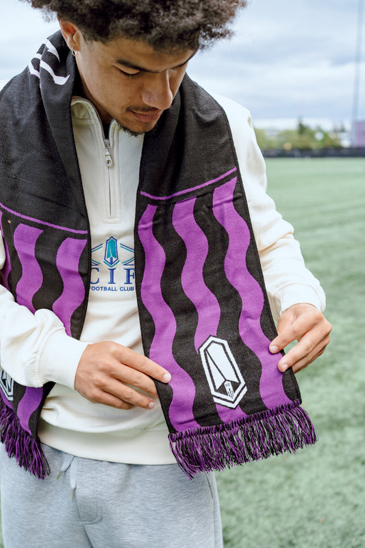 2026 Primary Scarf (Black & Purple)