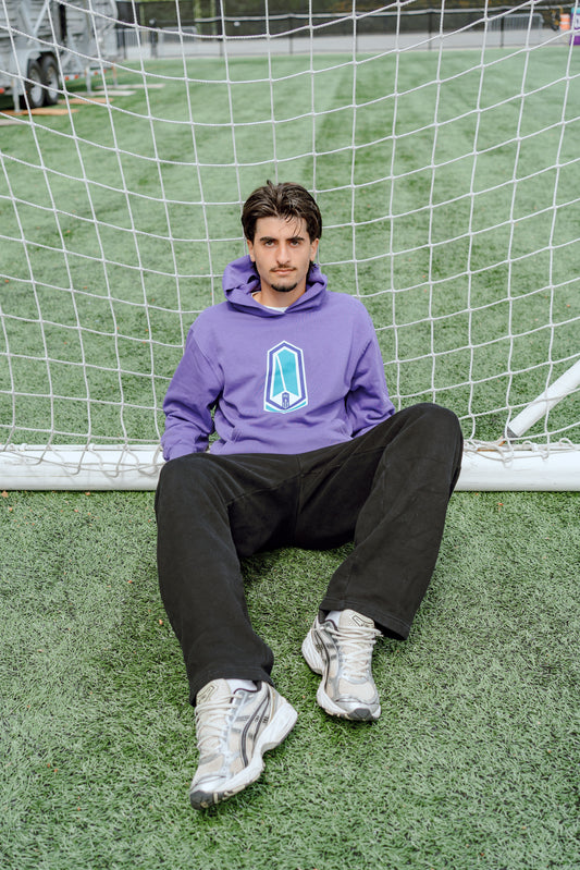 Purple Primary Logo Hoodie - Youth