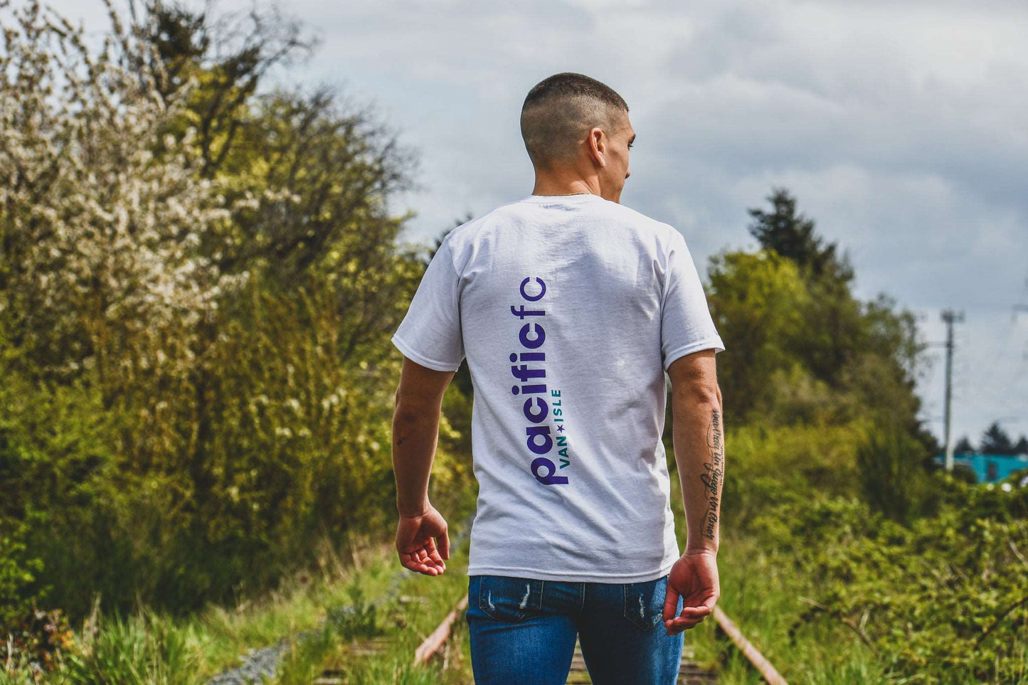 Pacific FC Front & Back Logo Print T-shirt