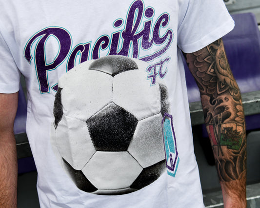 White Peace Collective Retro Soccer Ball Shirt