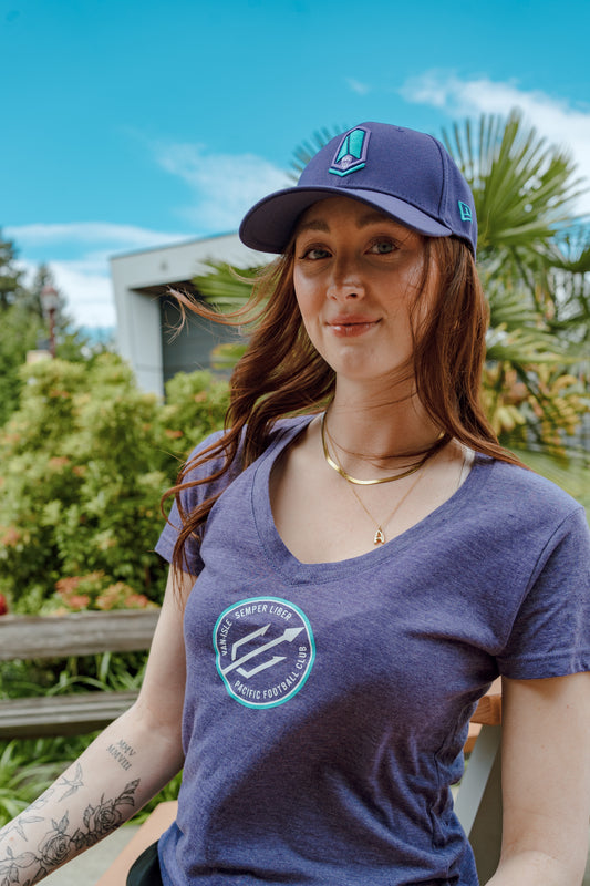 Purple V-Neck T-Shirt - Women's