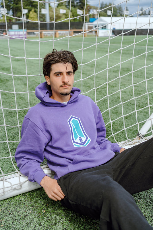 Purple Primary Logo Hoodie - Youth