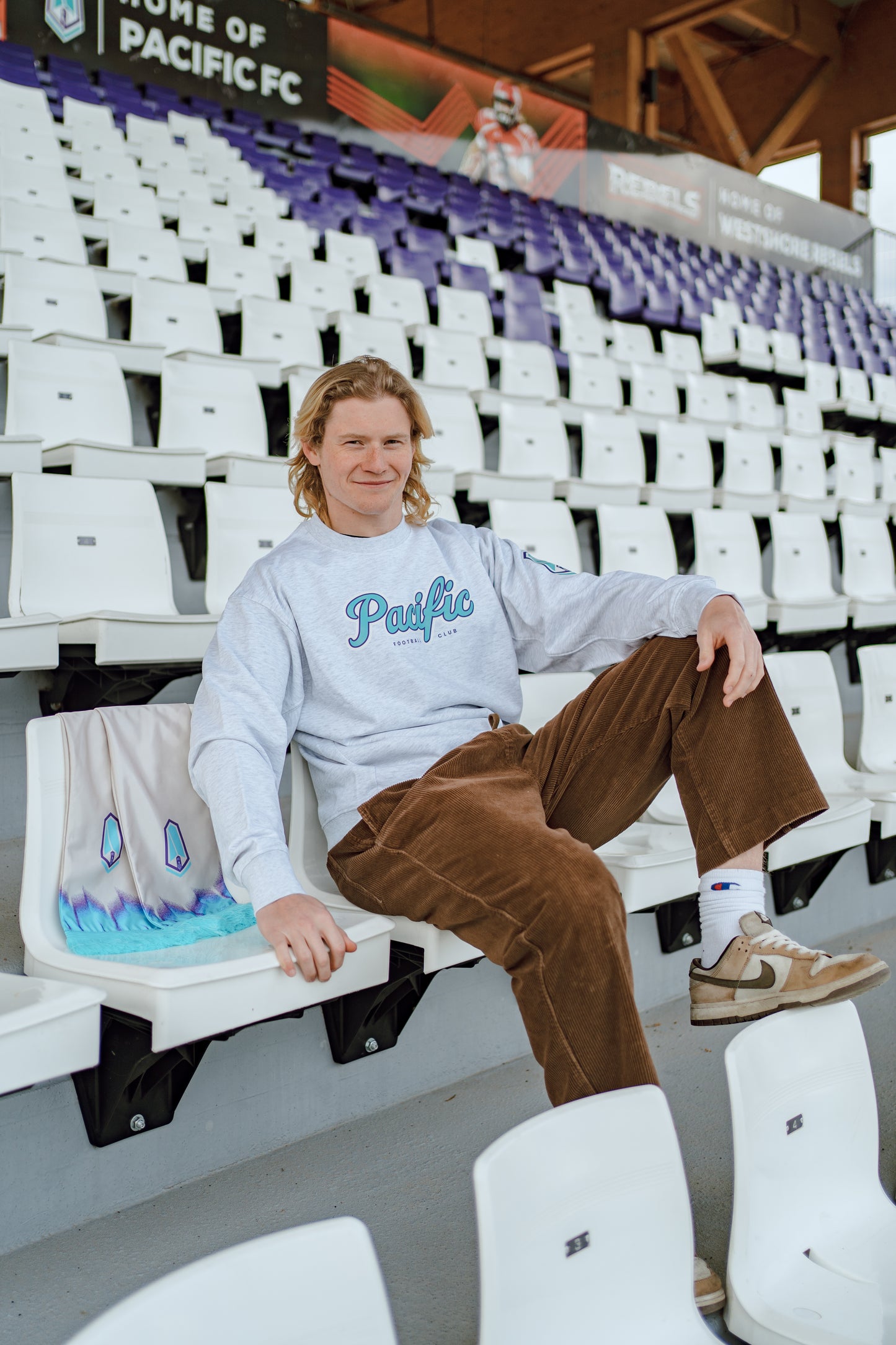 Pacific FC Grey Crewneck
