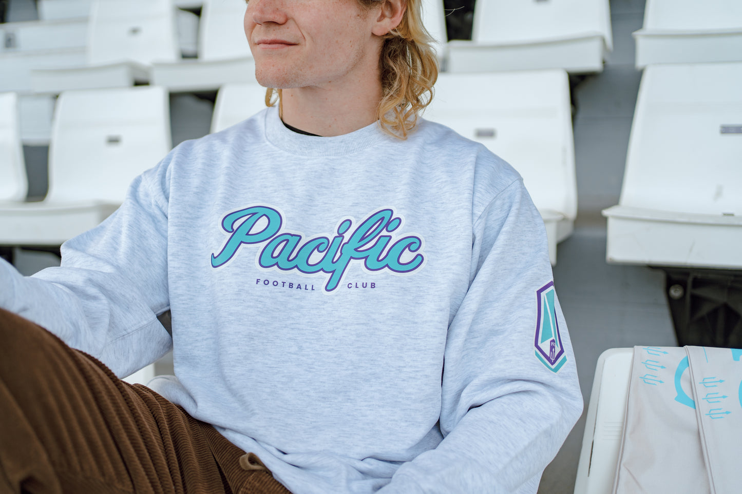 Pacific FC Grey Crewneck