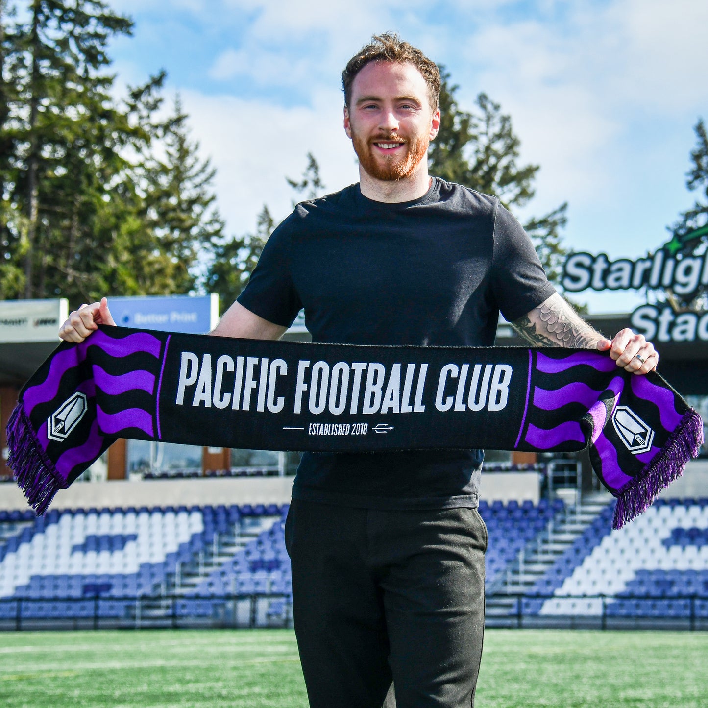2026 Primary Scarf (Black & Purple)