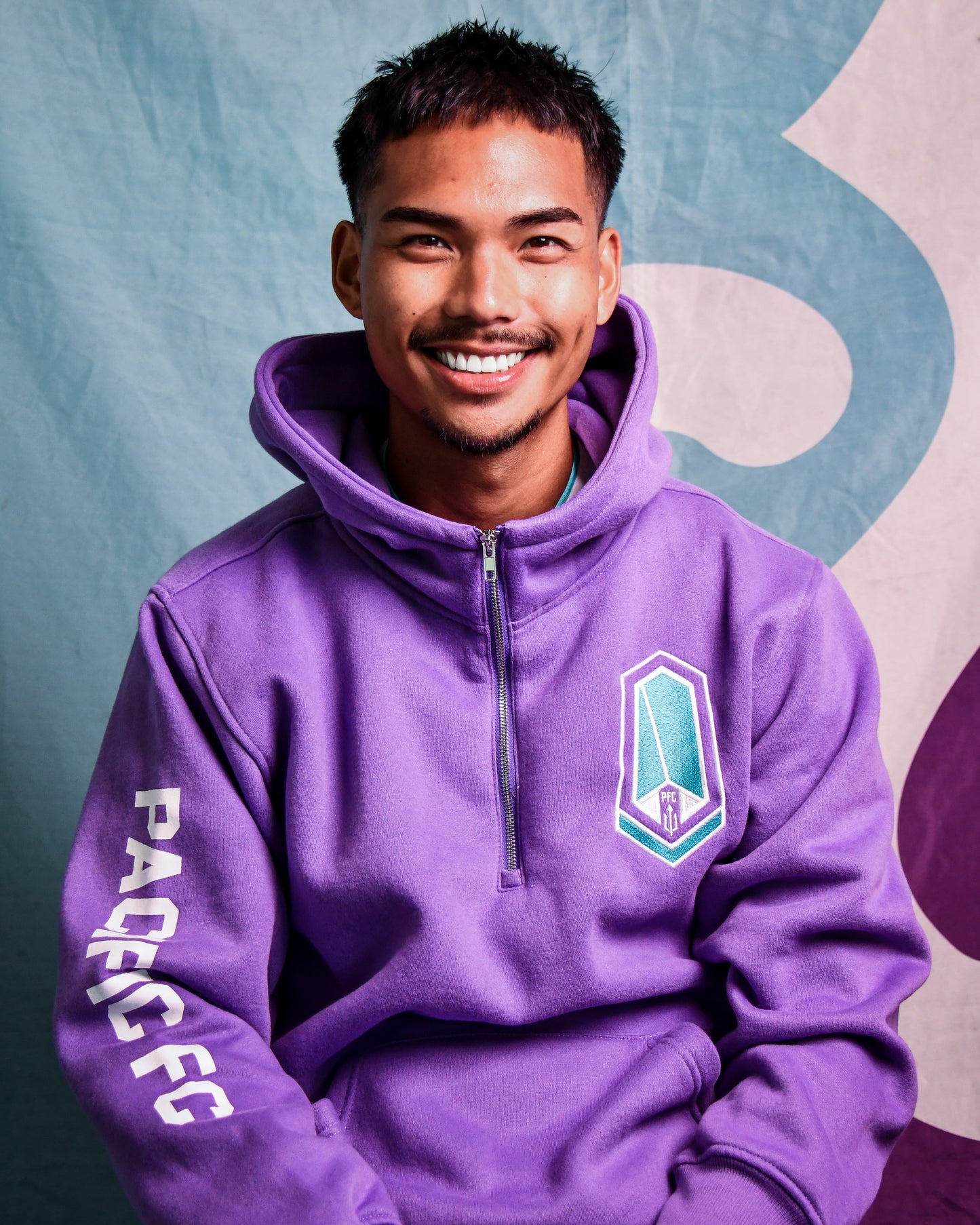 Purple Quarter Zip Hoodie