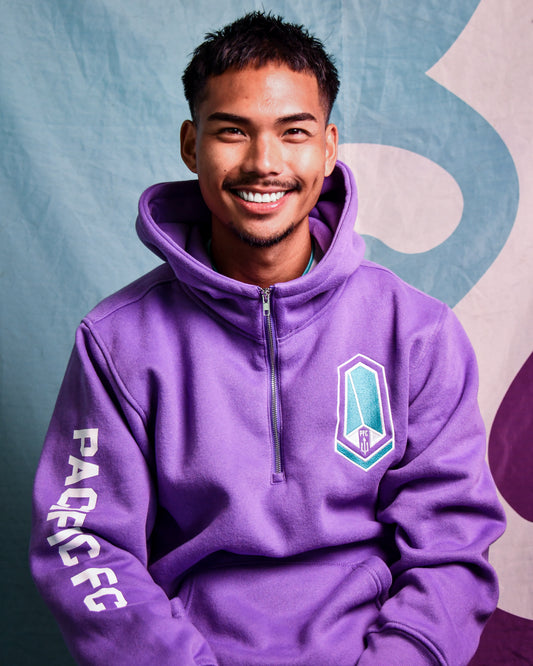 Purple Quarter Zip Hoodie