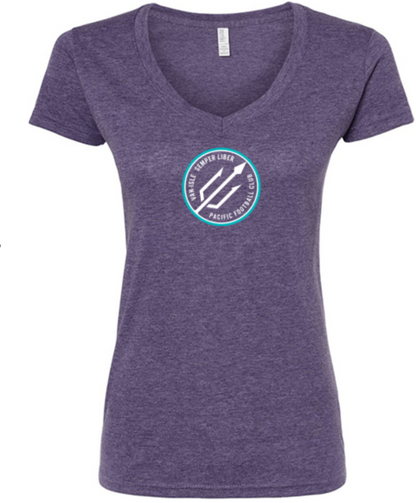 Purple V-Neck T-Shirt - Women's