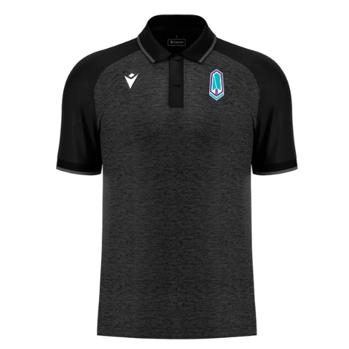 Black PFC Macron Polo
